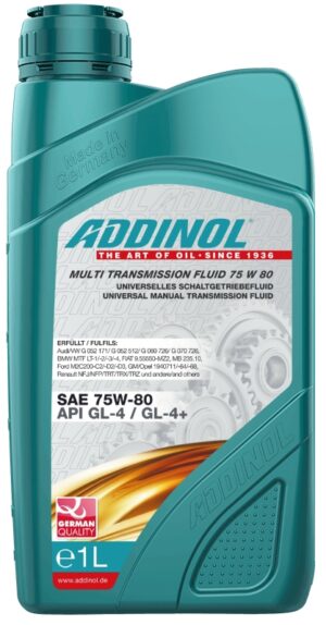 Sünteetiline transmissiooniõli Multi Transmission Fluid 75 W 80