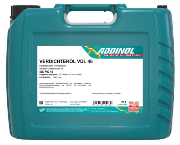 Kompressoriõli Verdichteröl VDL 46